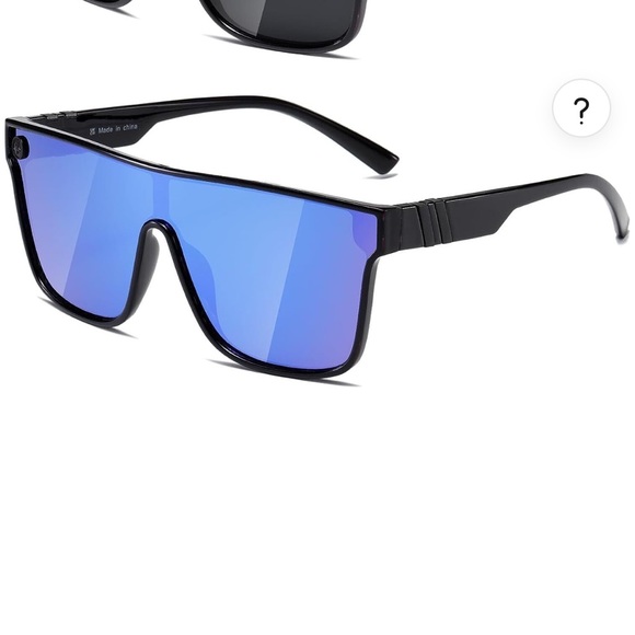 NWT/Tianyesy black/blue Y2K Sunglasses - Picture 2 of 4